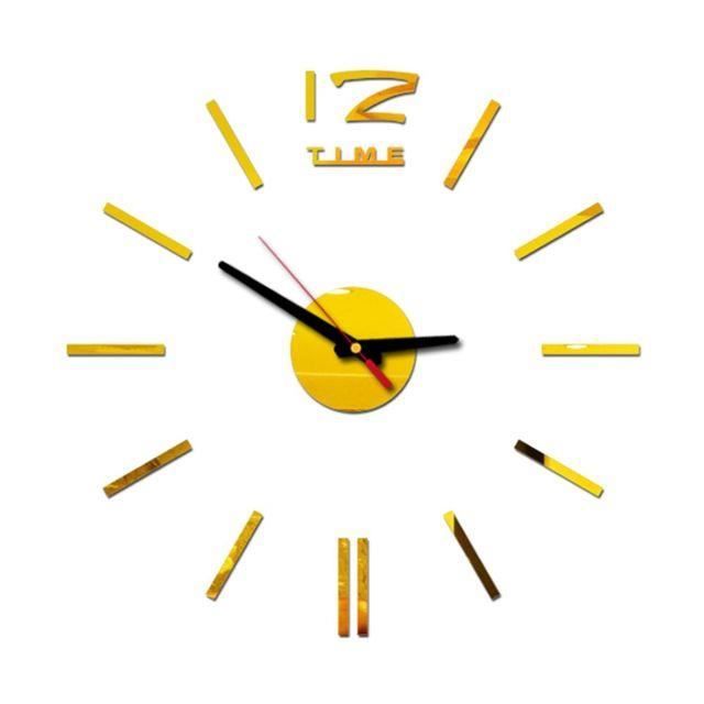 Acheter Horloge Murale Numérique Autocollant Design Moderne Horloge Bricolage Horloge Murale Cuisine Horloge Salon Décor à La Maison Bricolage Salon Quartz Aiguille