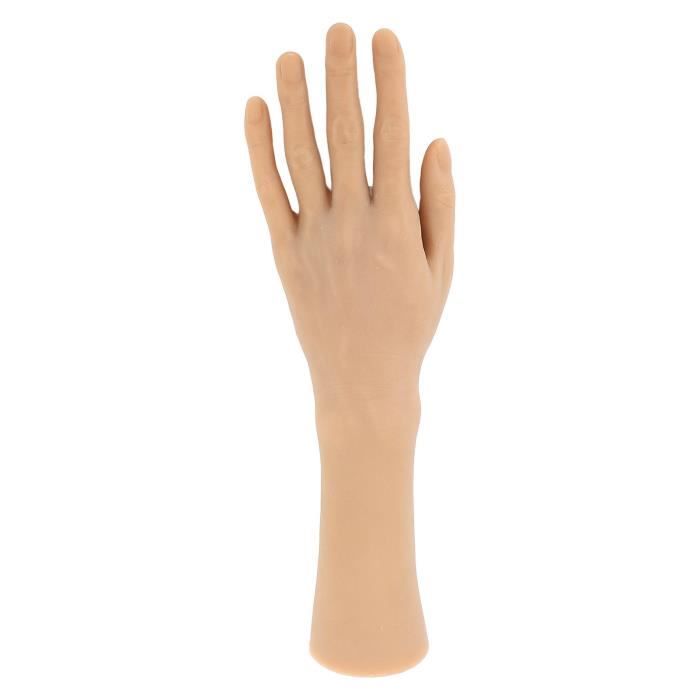 Modèle De Main Articulée Pour Dessin - PVC Flexible Gris - Base Stable - Outil Artiste, étudiant, Bricolage - Référence Anatomie