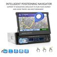7" Autoradio GPS Bluetooth Navigation Lecteur stéréo de voiture MP5 Player Appui tactile d'écran mains libres appel TF TF Card-1