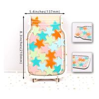 Pot à Récompenses Pour Enfants – 30 étoiles En Bois Colorées – Pot Magnétique Avec Support Et Corde – Idéal Pour Motivation, école Et Maison – Cadeau éducatif