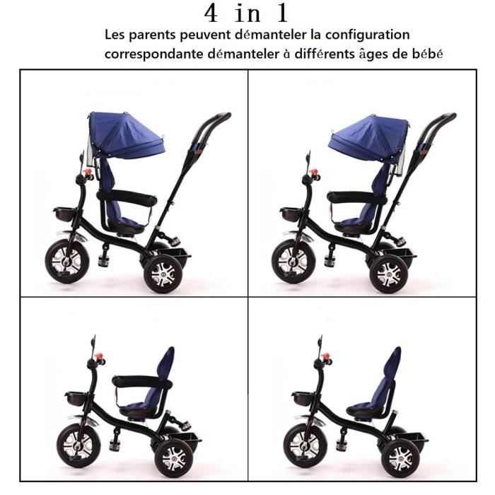 Lorelli Tricycle évolutif Roues gonflables bébé/enfant Jaguar pas cher 