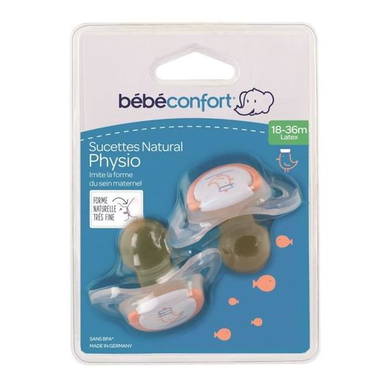 Bebe Confort Sucette Natural Physio Latex 18 36 Mois Lot De 2 Marine Cdiscount Puericulture Eveil Bebe