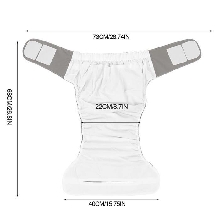 Culotte Lavable Pour Adulte - Réutilisable, Imperméable Et Respirante - Pour Incontinence Homme Femme Personnes âgées