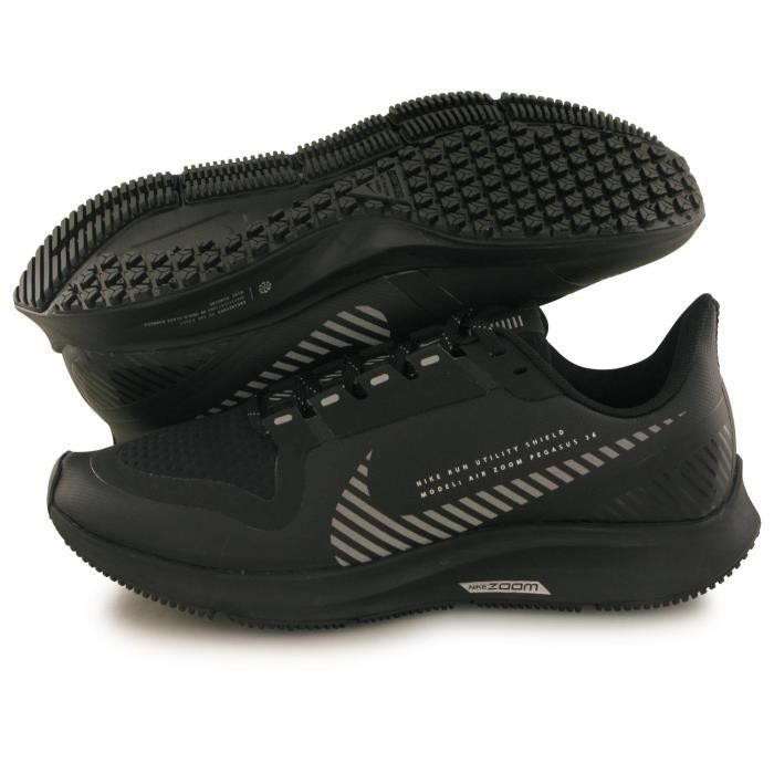 Chaussures de running Nike Zoom Pegasus 36 Shield noir femme