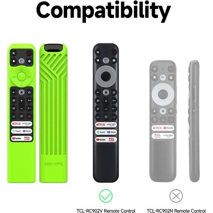 Coque Housse Telecommande Silicone Compatible Avec Tcl Rc902V Fmr5 ...