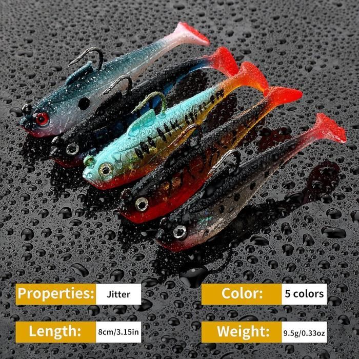 Leurre De Pêche Articulé Géant Pour Gros Poissons - Appât Nageur Avec Hameçons Triples, Pour Le Bar Et Autres Carnassiers - 9