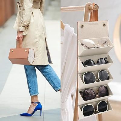 Étui à Lunettes En Cuir Portable - Boîte De Rangement Pour Lunettes De Soleil - Générique