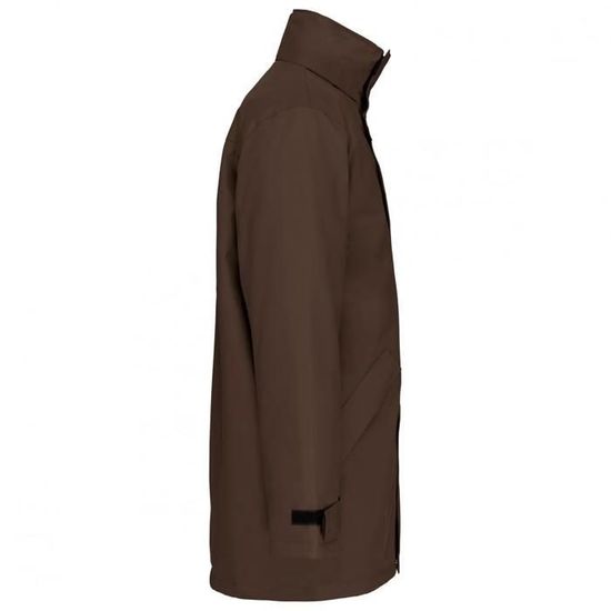 Parka Matelassée Homme KARIBAN – Noir Taille XL – Polyester Oxford – Capuche Amovible – Poches Zippées