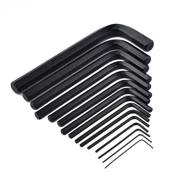 Set De 30 Clés Hexagonales Mâles TEKTON – Rangement Compact, Finition Noire, Acier Allié Traité