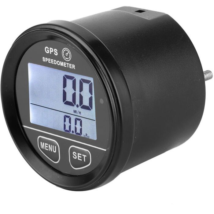 GPS-snelheidsmeter En Kilometerteller – 2,36 Inch LCD-scherm, DC10-24V, Voor Auto, Motor, ATV, UTV En Boot – Incl. Montagebeugel 2 miniatura