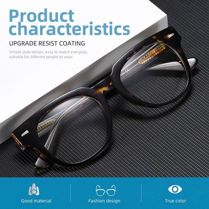 Montures de Lunettes de vue AOFLY lunettes optiques carrees femmes Monture de lunettes de luxe marque de Type C3Tortoiseshell Achat Vente lunettes de vue AOFLY lunettes optiques carree Femme Adulte Cd...