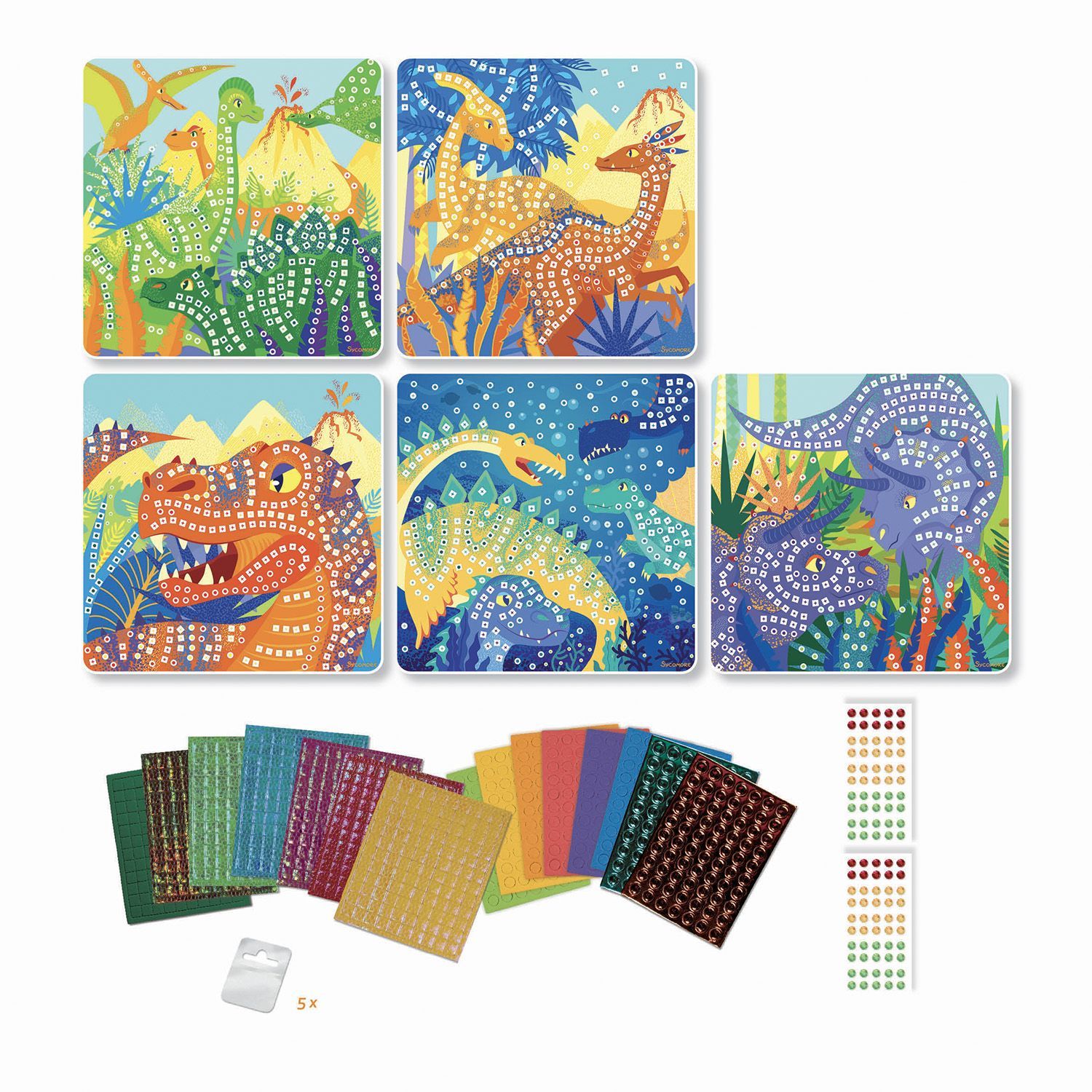 Kit créatif Au Sycomore Stick et Fun 3 Mosaïques Animaux doux - Autres jeux créatifs - Achat & prix