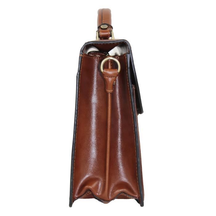 Sacoche Bandoulière Homme KATANA En Cuir Vintage - Grand Modèle, Plusieurs Poches, Parfaite Quotidien