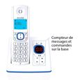 Téléphone sans fil avec répondeur Alcatel F530 - Bleu - Mains libres, répertoire 50 contacts, autonomie 480 min-3