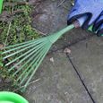 Râteau,Poignée ergonomique fer peinture en aérosol outils de jardinage jardinage râteau à main jardin petite poignée ventilateur à-3