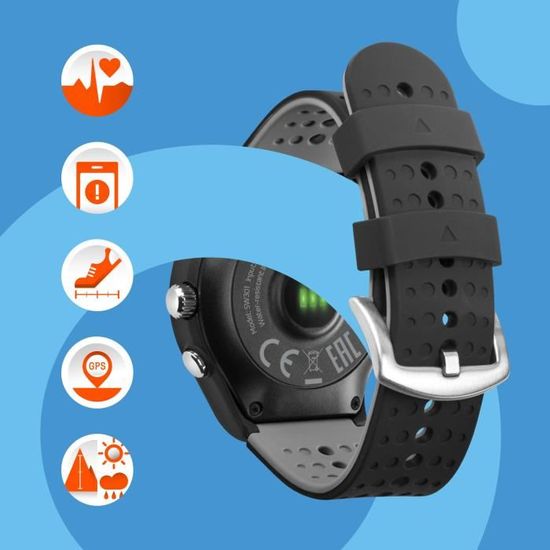 Montre connectée Acme SW301 avec GPS, Moniteur de fréquence Cardiaque,  podomètre, Surveillance du Sommeil, Micro \u0026 Haut-Parleur - Cdiscount  Téléphonie