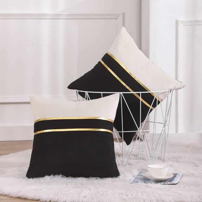 Ystyle Housse De Coussin Luxe Chenille Lot De 2, 45x45cm, Super Doux Housse Coussin Canape Canapé, Taie D'oreiller Avec Fermeture Eclair Cachée, Maison Salon Chambre Décoration, Vert