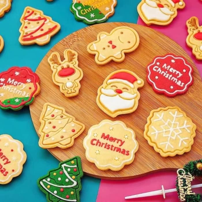 8pcs / Set Moule À Biscuits En Forme De Flocon De Neige De Noël, Moule À  Pâtisserie