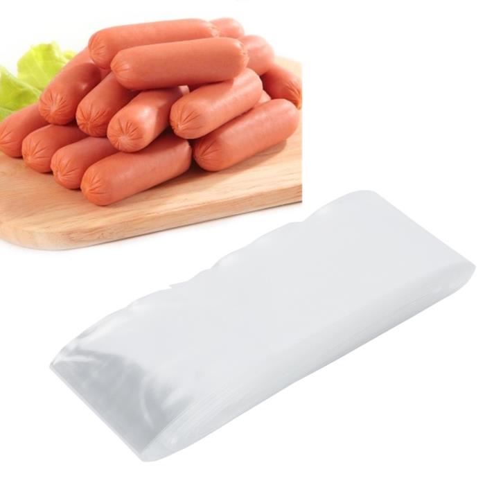EBTOOLS Boyau de saucisse Enveloppe de Hot-Dog de Saucisse non Comestible  en Plastique de Qualité Alimentaire pour Fabrication de