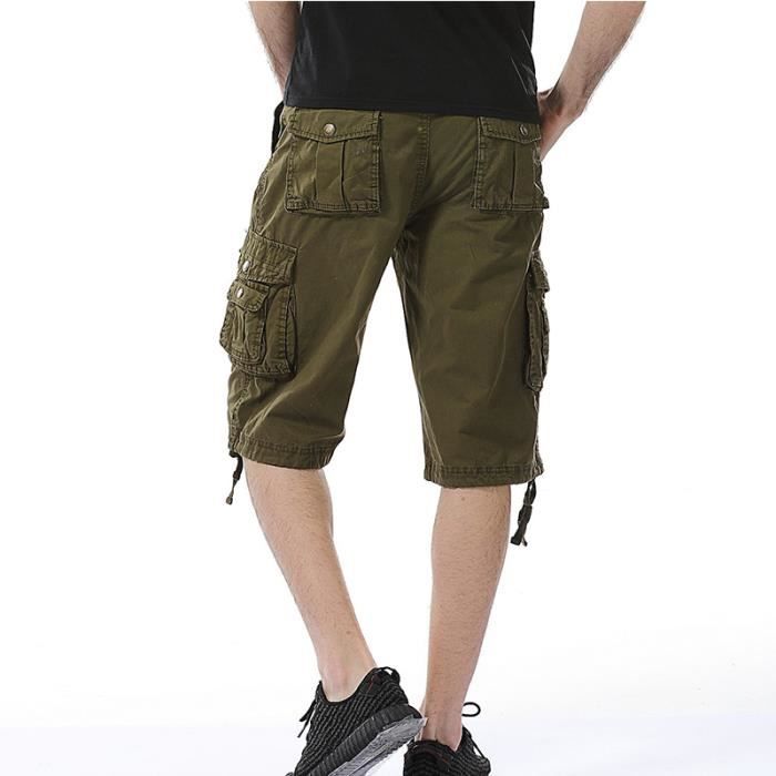 Short Cargo Homme Décontracté - Léger, Respirant, Idéal Pour Sport Et Quotidien