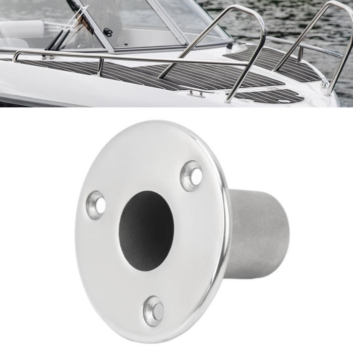 4 Raccords Main Courante Bateau 90° - Acier 316 - 25mm - Pour Garde-corps Naval
