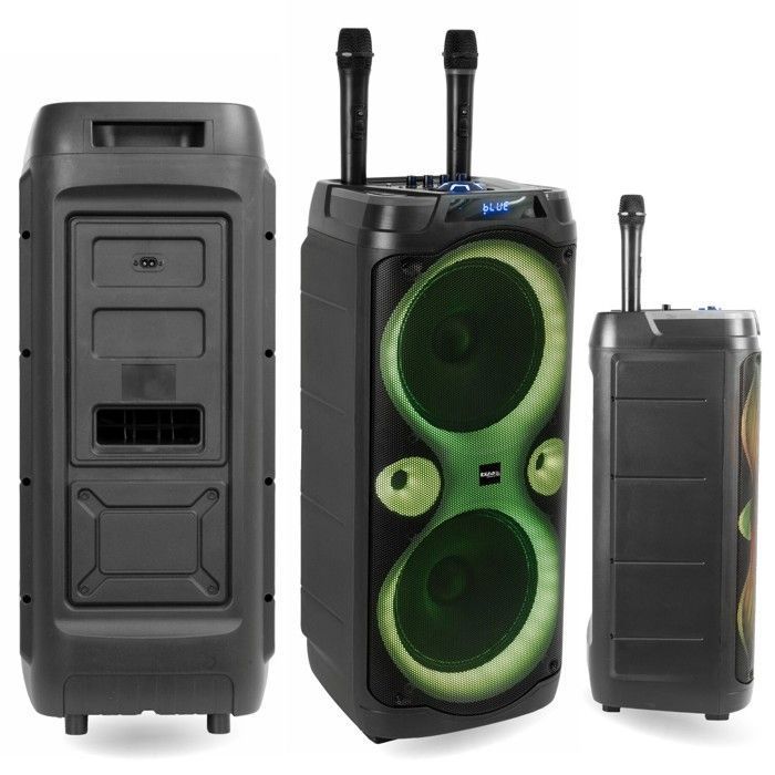 Ibiza - Pack Enceinte Sans Fil Sur Batterie Bluetooth 700W USB TWS LED