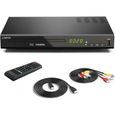 LP-100 Lecteur Blu-Ray DVD pour TV - 1080P HD avec Sortie HDMI-Coaxiale-RCA (câble HDMI et AV Inclus), Entrée USB, Bluray Régio-15-0