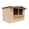 Kiosque en bois TIMBELA - M150 - H232 x 336 x 263 cm - Pin/épicéa - Construction de panneaux-0
