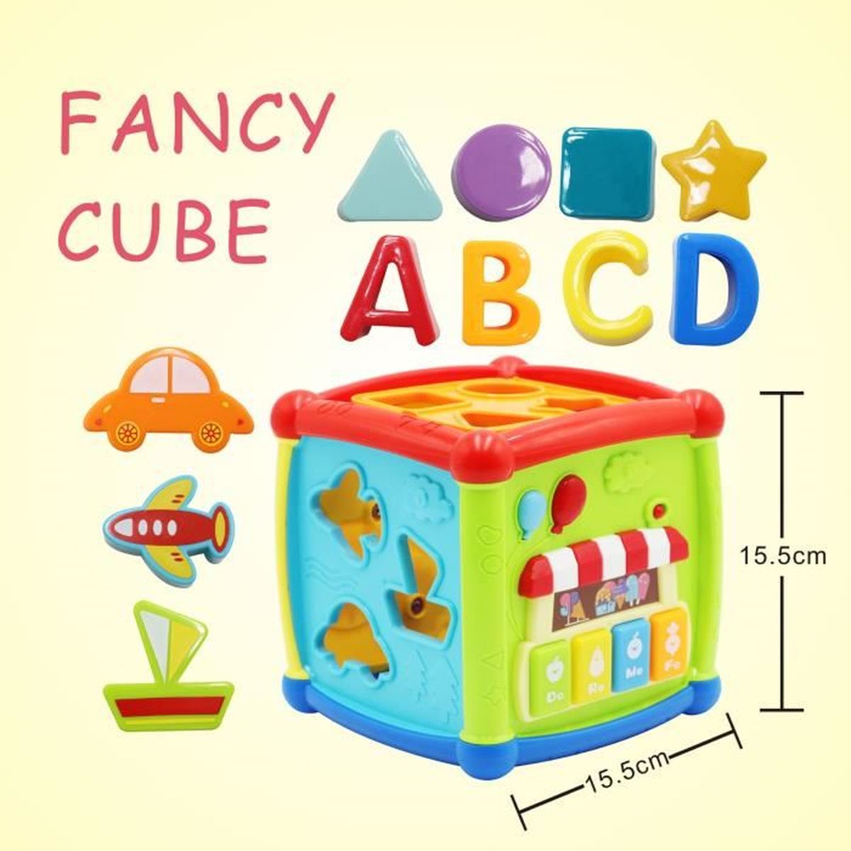 6 Dés En Plastique Vierges 30 Mm - Cubes à 6 Faces Pour Personnalisation, Jeux, Enseignement