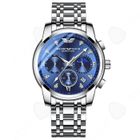 PASSIONOVA C Montre homme 4,1x2x24cm 5ATM chronographe lumineuses date grand cadran classique mode affaires montre à quartz quartz montre