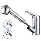 AURALUM MAX Robinet de Cuisine Rotatif 360° Mitigeur Cuisine Chromé avec Douchette extractible, 2 Modes Jet et Aérateur démontable