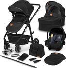 Poussette combinée LIONELO Bianka - Jusqu'à 22Kg - Noir