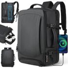 MULISOFT Sac à Dos de Voyage Valise à main sac à dos extensible 80L Imperméable Laptop Backpack avec compartiment à chaussures