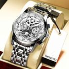 SHARPHY Montres Hommes Marque de Luxe Lumineux Chronomètre étanche Quartz Date Bracelet 2025 Super Argenté