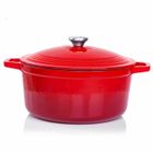 Cocotte en fonte ronde VeoHome - Marmite compatible Induction - Faitout 6 Litres - Diamètre 28cm