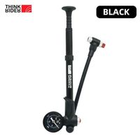 Noir - ThinkRider-Pompe à air portable haute pression pour vélo avec manomètre, fourche et suspension arrière
