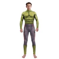 S - Combinaison moulante à imprimé musculaire 3D pour hommes et femmes, Onesie Cosplay, Costume de batterie é