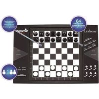 Lexibook ChessMan Elite Echiquier Electronique Interactif,64 niveaux de difficulté,diodes lumineuses,à piles ou adaptateur 9V,no