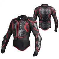 Combinaison d'armure de cyclisme équipement de protection extérieur armure combinaison d'armure de moto-noir rouge