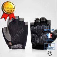 Une paire Version améliorée des gants en maille demi-doigt vélo cyclisme conduite femmes cyclisme gants de fitness antidérapant L