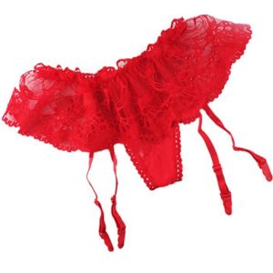 Porte-Jarretelles Femme Dentelle 6 Pinces - VicSec - Taille L-XL - Noir