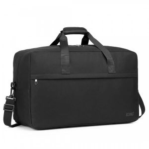 SAC DE VOYAGE Kono Bagage de Transport 55 x 35 x 25 cm 48 L Grande capacité Sac fourre-Tout Unisexe Sport Voyage, Moderne,Noir