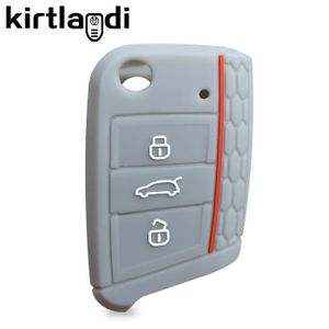 Generic Couverture de clé de voiture en Silicone Compatible pour VW PASSAT  B8 Skoda Kodiaq Superb à prix pas cher