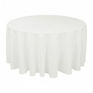 Nappe de table taille : 200CM Nappe dh/ôtel Nappe ronde blanche