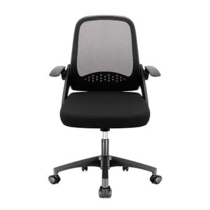 Chaise visiteur fauteuil de bureau sans roulette synthétique gris BUR10226