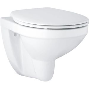 WC - TOILETTES GROHE Pack WC suspendu Bau Ceramic 39497000 -Siège et abattant SoftClose -Volume de chasse 3/6 L -Porcelaine vitrifiée -Blanc alpin