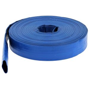 TUYAU - BUSE - TÊTE Tuyau de refoulement plat Ø 102 mm (4'') bleu - Longueur 50 mètres