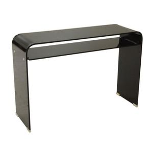 Console Verre Noir
