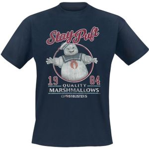 T-SHIRT T-shirt homme SOS Fantômes Stay Puft manches courtes bleu foncé - SOS Fantômes - Stay Puft - Regular - Homme
