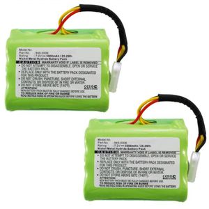 subtel 2X Batterie Premium 7.2V, 3500mAh, NiMH 945-0006 Batterie de Rechange 945-0005 Accu Remplacement Outil Compatible avec Neato XV-11 / XV-12 / XV-14 / XV-15 / XV-21 / XV-25-205-0001 